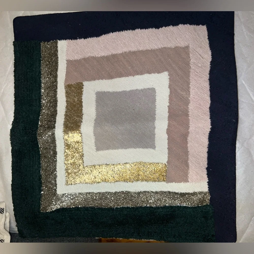 West Elm Beaded Metallic Pillow cover 20x20